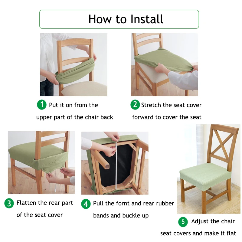 Эластичный спандекс жаккард чехлы для стульев столовой удаляемый моющийся Анти