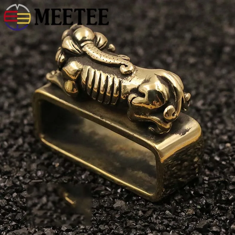 Meetee 1/2pcs Solid Brass Belt Buckle 38mm Metal Loop Rings For Fixed Ring Keeper Jeans Accessories DIY Leather Craft | Дом и сад