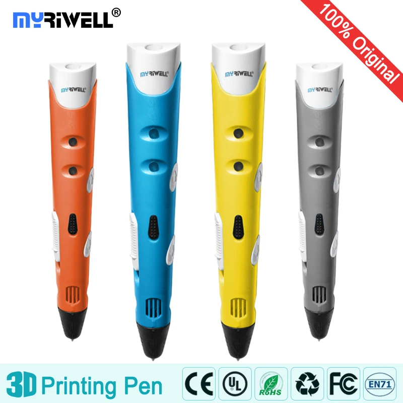 Myriwell 3d Ручка ручки 1 75 мм ABS/PLA нити 3 d pen3d модель Creative3d печать лучший подарок для
