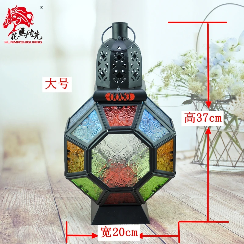 Подвесная металлическая морокканский подсвечник Nordic Стекло Творческий