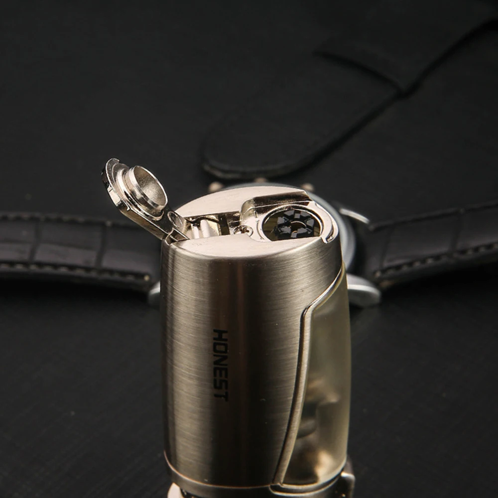 3 фонарь jet Flame Зажигалка для сигар ветрозащитная многоразовая Тройная Jet