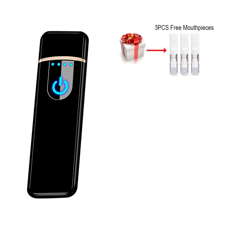 Перезаряжаемая электрическая зажигалка Usb ветрозащитная металлическая подарки