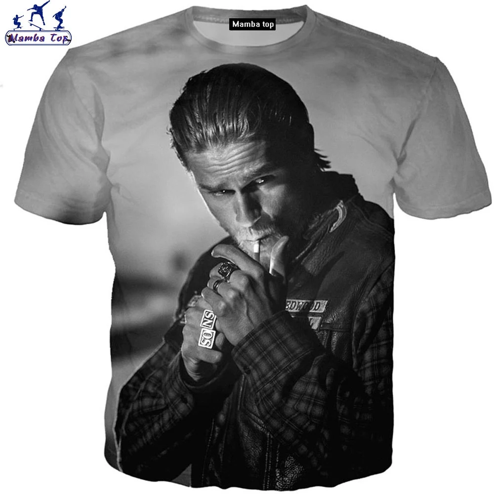 Футболка Mamba Мужская с коротким рукавом мотоциклетная Повседневная рубашка