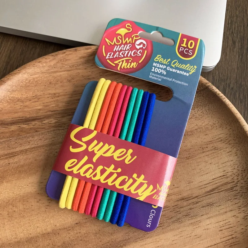 Женская однотонная резинка для волос ярких цветов| |