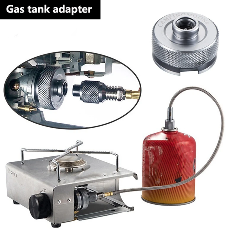 

Outdoor Camping Gas Extension Tube Stove Adaptor Split Type Furnace Converter Connector Aluminum Alloy Universal 100cm