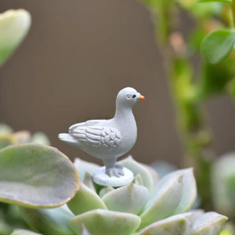 12 шт. мир голубь Фея Сад миниатюры для террариумов Смола искусственное украшение