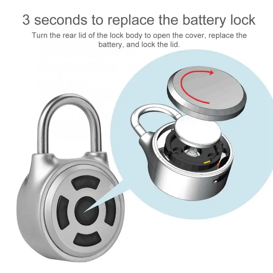 Универсальный мини беспроводной металлический замок с Bluetooth управлением