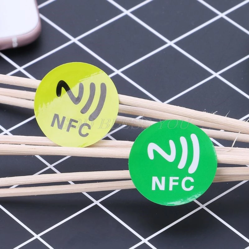 

6Pcs Waterproof PET Material NFC Stickers Smart Adhesive Ntag213 Tags For All Phones Drop Shipping