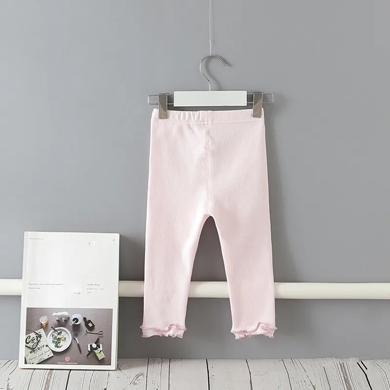 2 шт./партия леггинсы для девочек осенние детские штаны теплые хлопковые брюки с