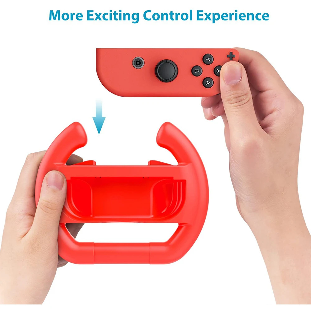 2 шт. переключателя Nintend ABS Руль Ручка подставка держатель левый и правый Joy-Con Joycon