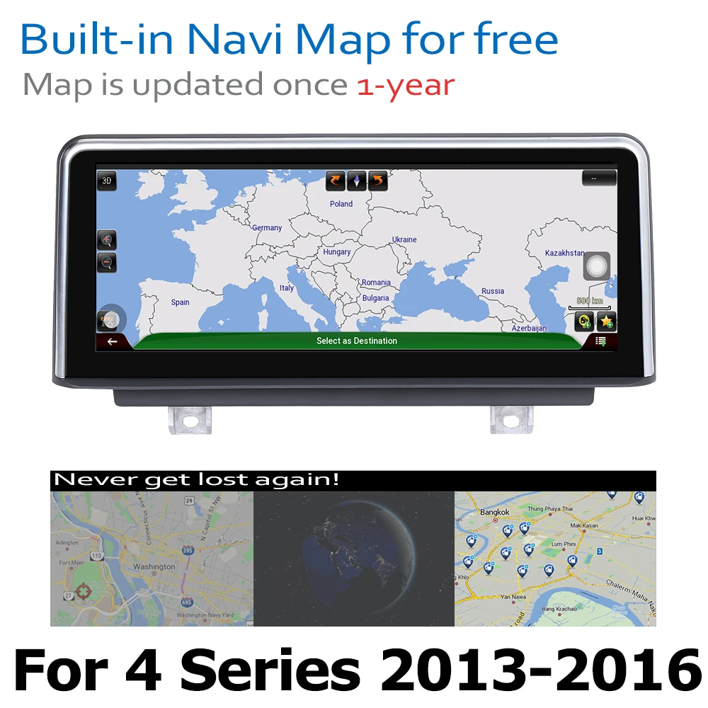6-ядерный автомобильный DVD-плеер 10 25 дюйма Android 8 0 для BMW 4 F32 F33 F36 2013 ~ 2016