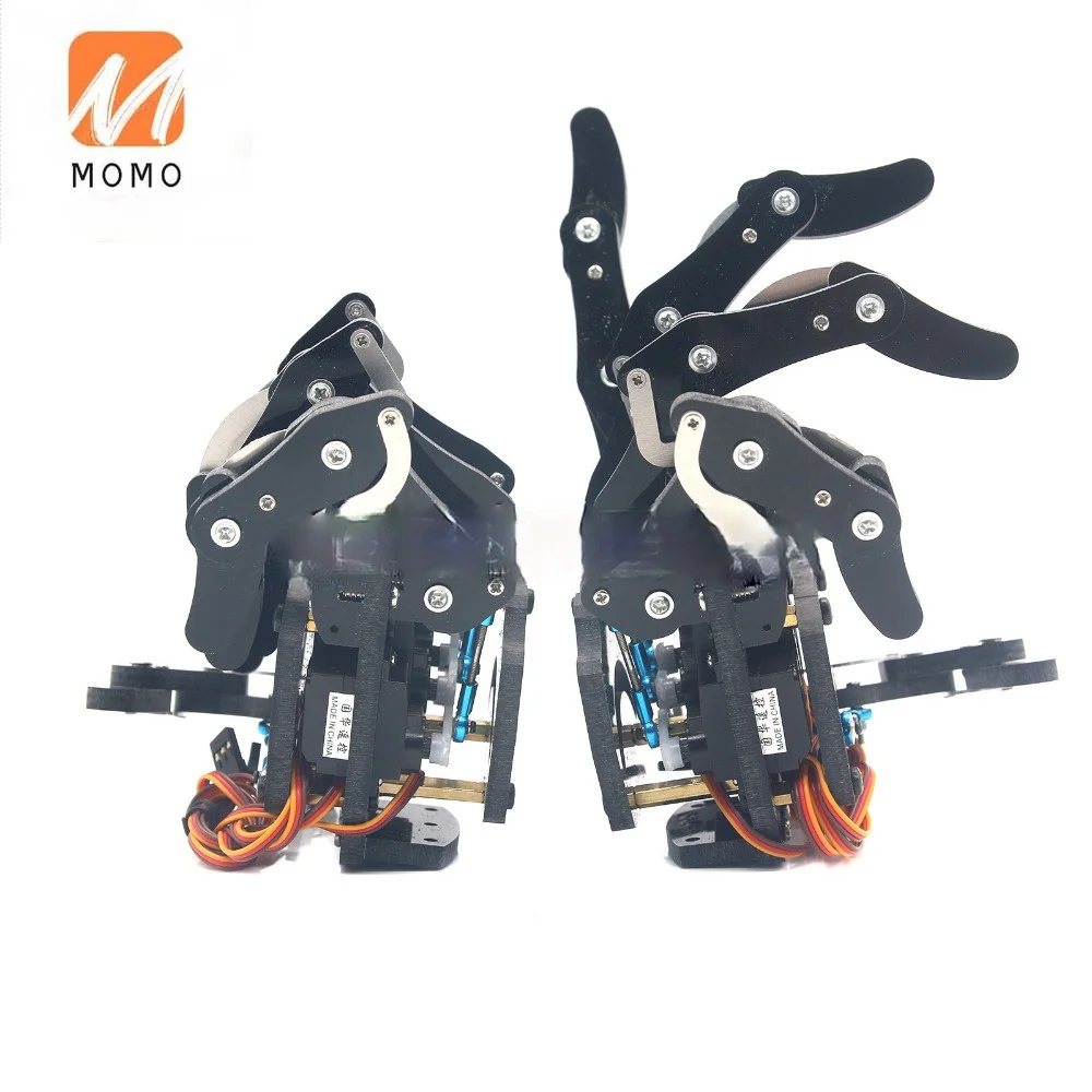 

Mechanical Claw Clamper Gripper Arm Five Fingers Right Hand & Left Hand with Servos for Robot DIY Assembled