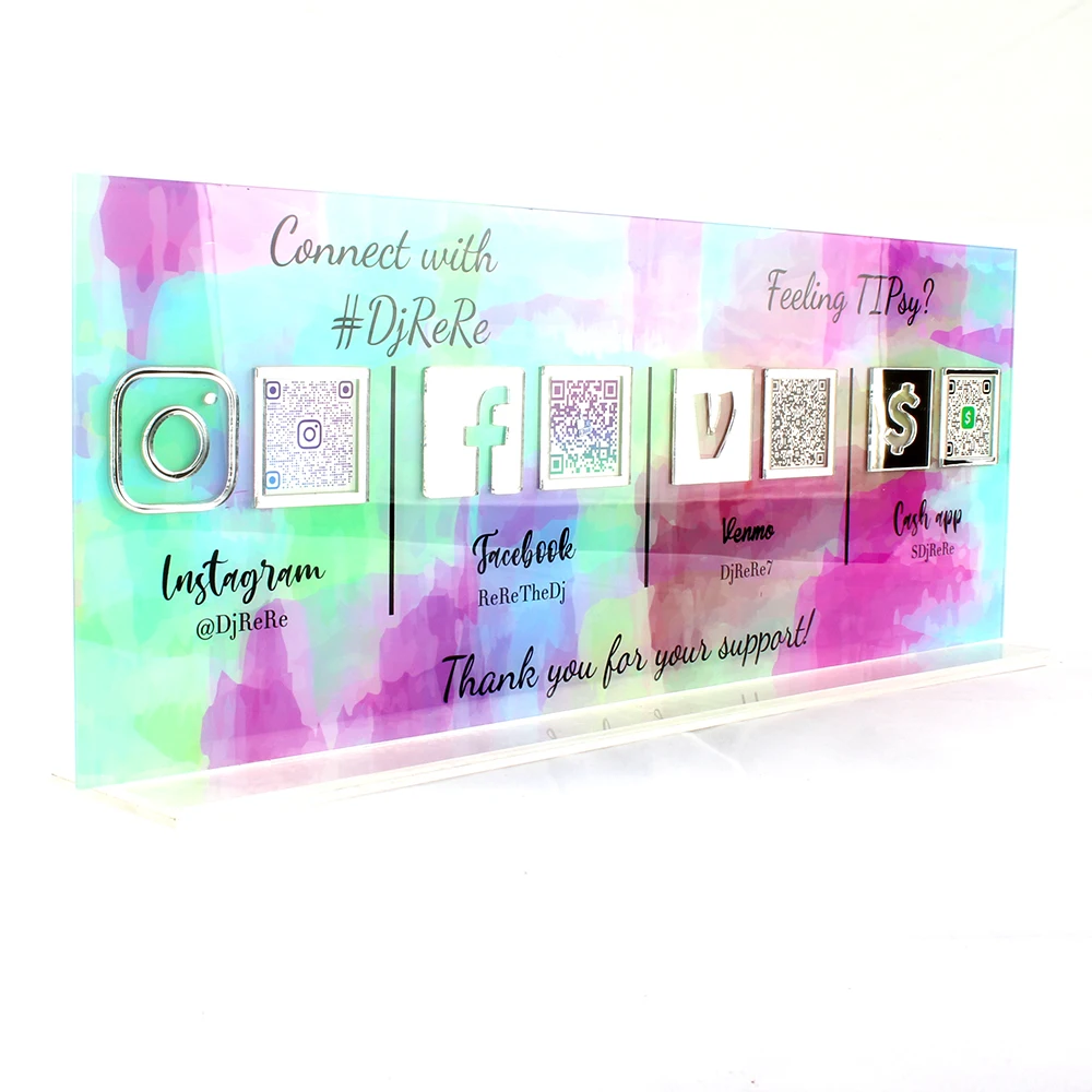 Рекламный щит с акварелью рекламный для социальных сетей INS FB VENMO наличный сайт