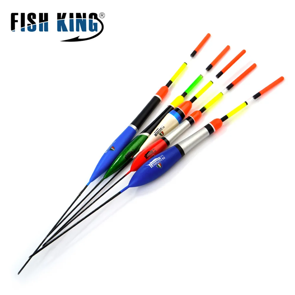 FISH KING 10 шт./лот набор рыболовных поплавков Flutuador разных размеров цвет для карпа