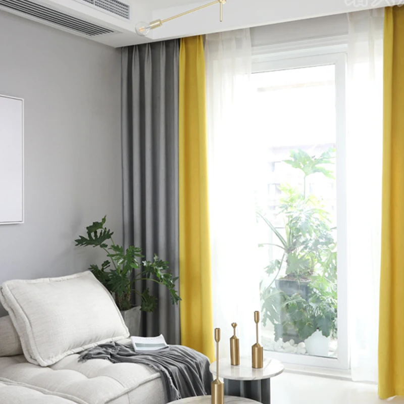 Затемняющие шторы для украшения окна современные плотные занавески и гостиной