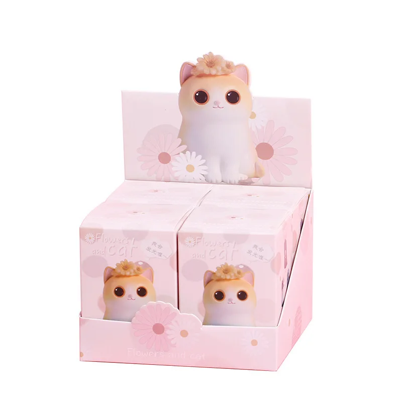 

Fairy Kawaii Cat Figurine Ornaments Resin Crafts Blind Box For Valentines Day Wedding Party Decoration Gift Girls Room Decor