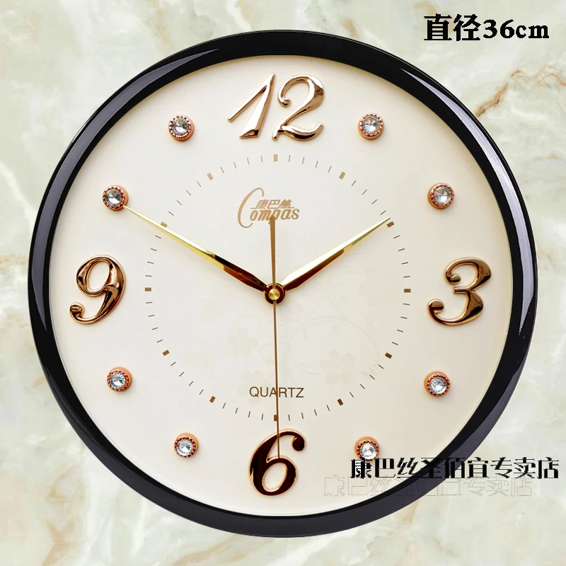 Living Room Quartz Wall Clock Fashion Simple Personality Silent Pendant Home Decoration Watch White W6 | Дом и сад