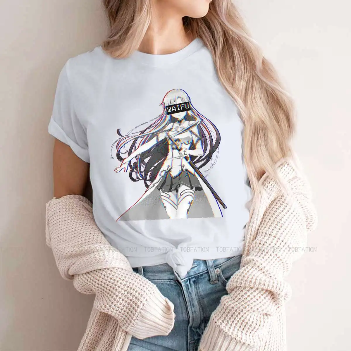 Женская одежда Asuna Waifu с изображением меча женские футболки онлайн графическим