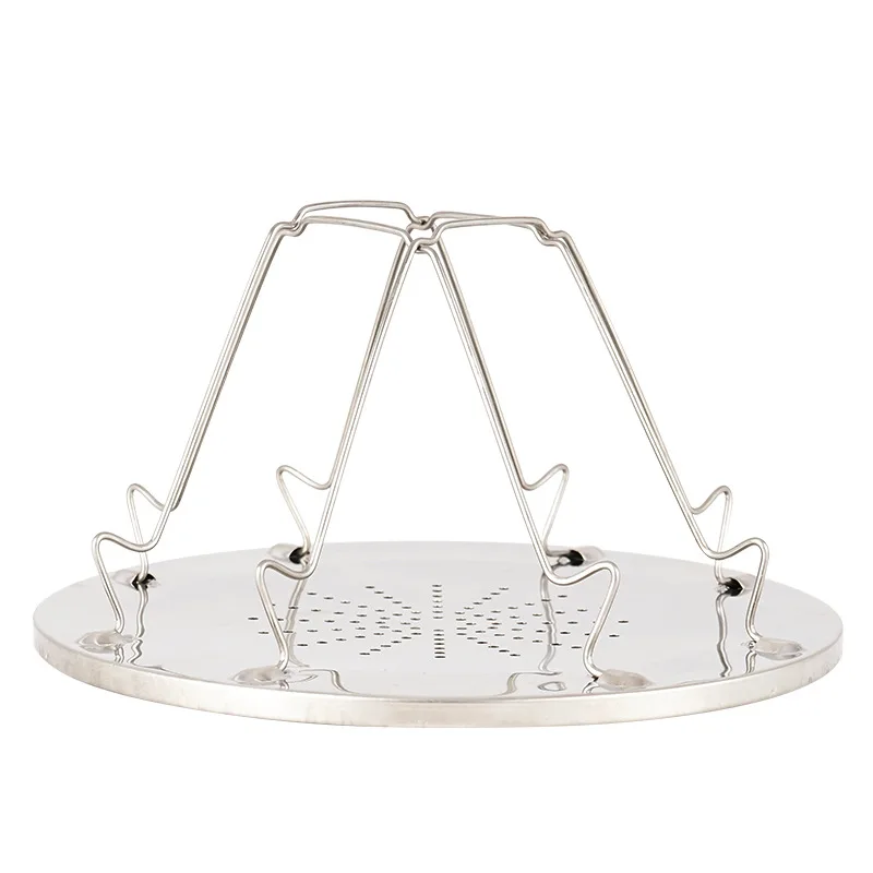 

Camping Toaster Rack Portable Stainless Steel Toast Rack Holder 4 Slice Outdoor Picnic BBQ Toaster Folding Camp Stove