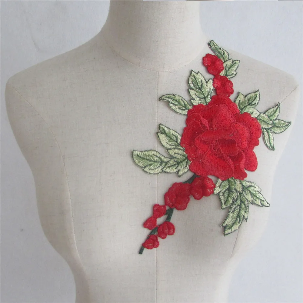 Модная вышивка цветочное ремесло венецианская Кружевная аппликация сделай сам