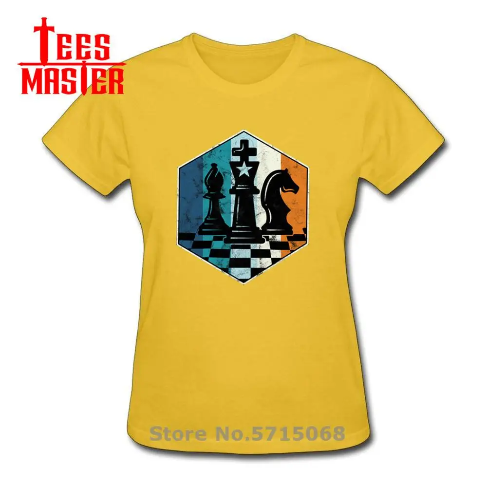 Женская футболка в стиле ретро Camiseta Винтажная шахматы футболки шахмат новый