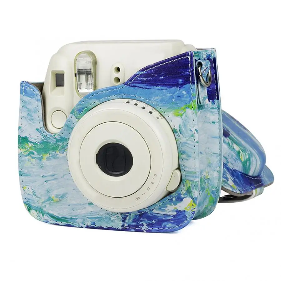 Портативный чехол из искусственной кожи на одно плечо для камеры защитный Instax
