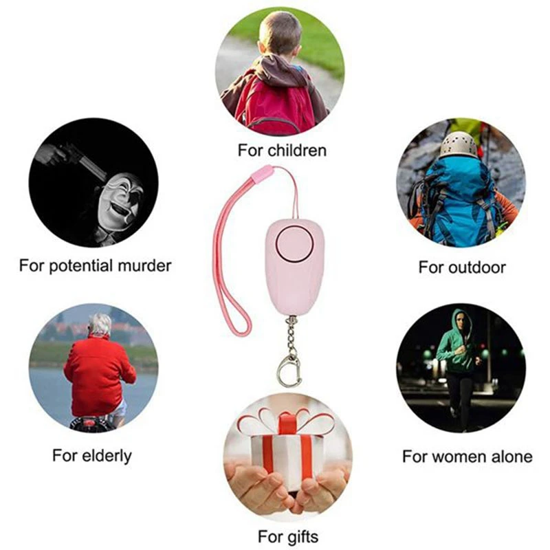 

2 Pcs Personal Alarm,Personal Alarm Key Chain,Self-Defense Emergency Alarm,Suitable for Men,Women,Children,Elderly,Etc