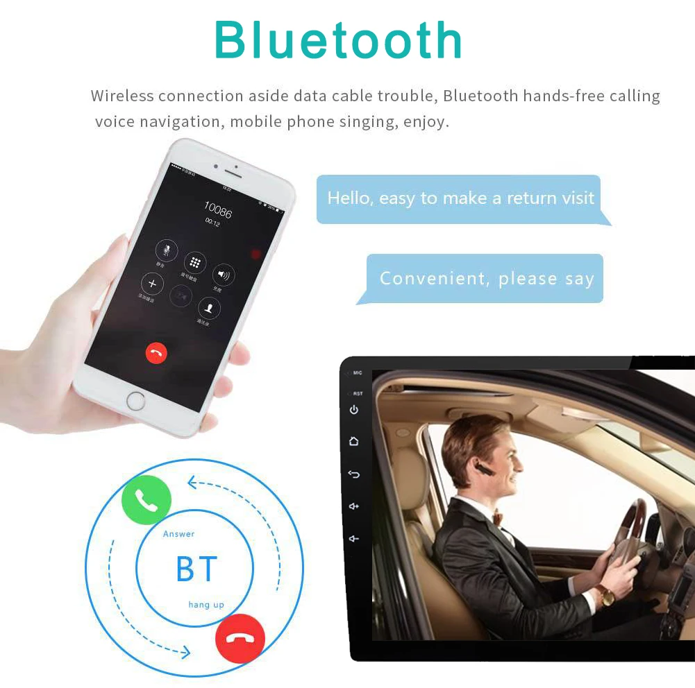 1 Din 2 Din Android мультимедиа 2g авто радио gps 10 Регулируемый мульти угол 360 Вращающийся экран 4G для Apple Carplay без DVD