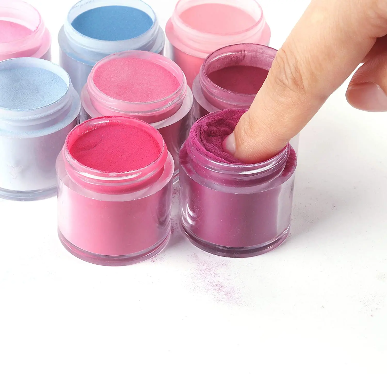 Набор порошка с изменением температуры 12 цветов акриловый стартовый набор для