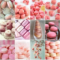 5d diamond painting food french dessert afternoon tea dessert ladies party pastry macarons colorful beautiful cake decor picture