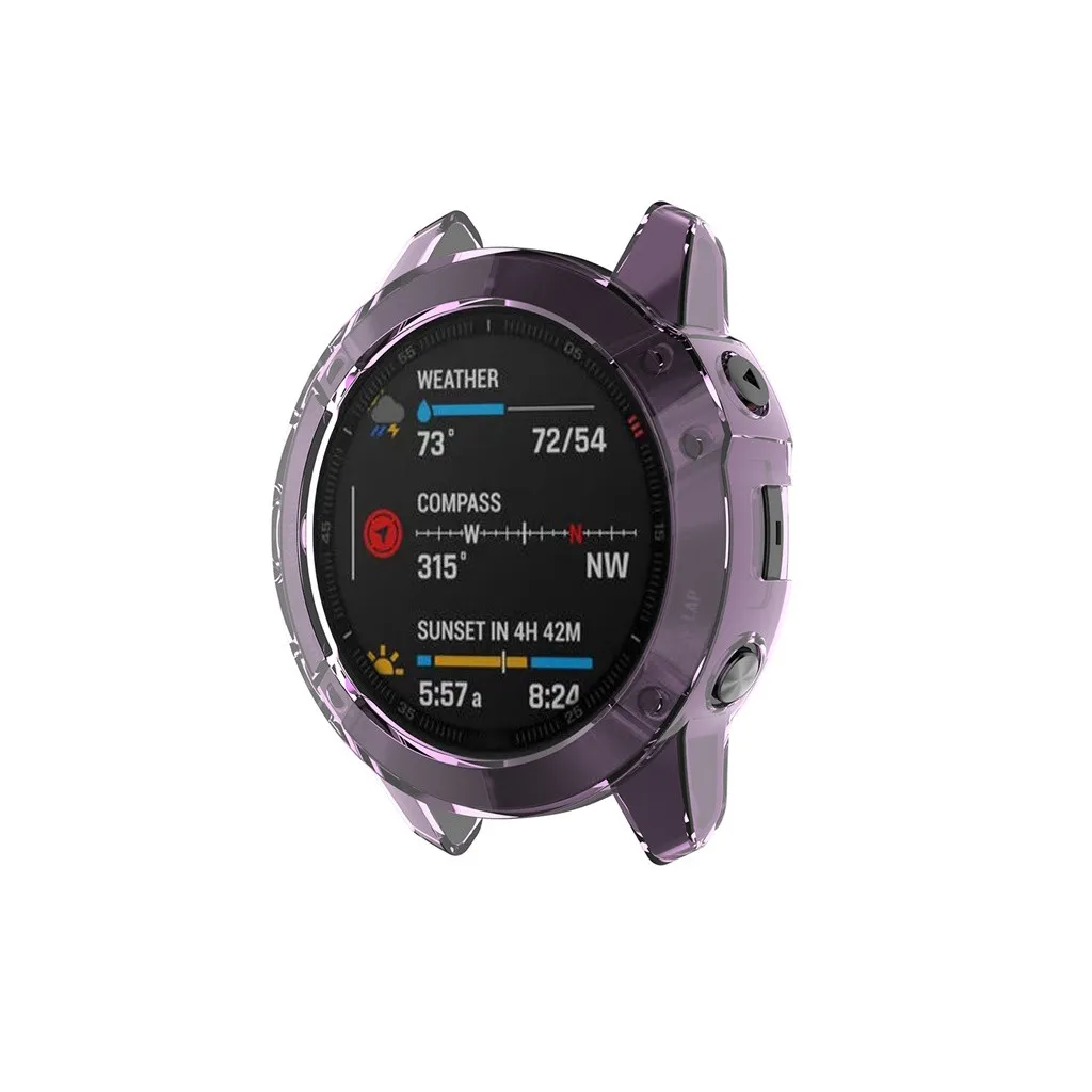 Чехол для Garmin Fenix 6 защитный чехол из ТПУ сменная пленка бампера Спортивная умная
