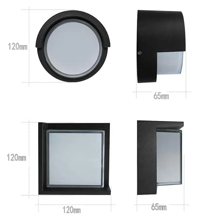 Светодиодный настенный светильник для помещений и улицы современная простая