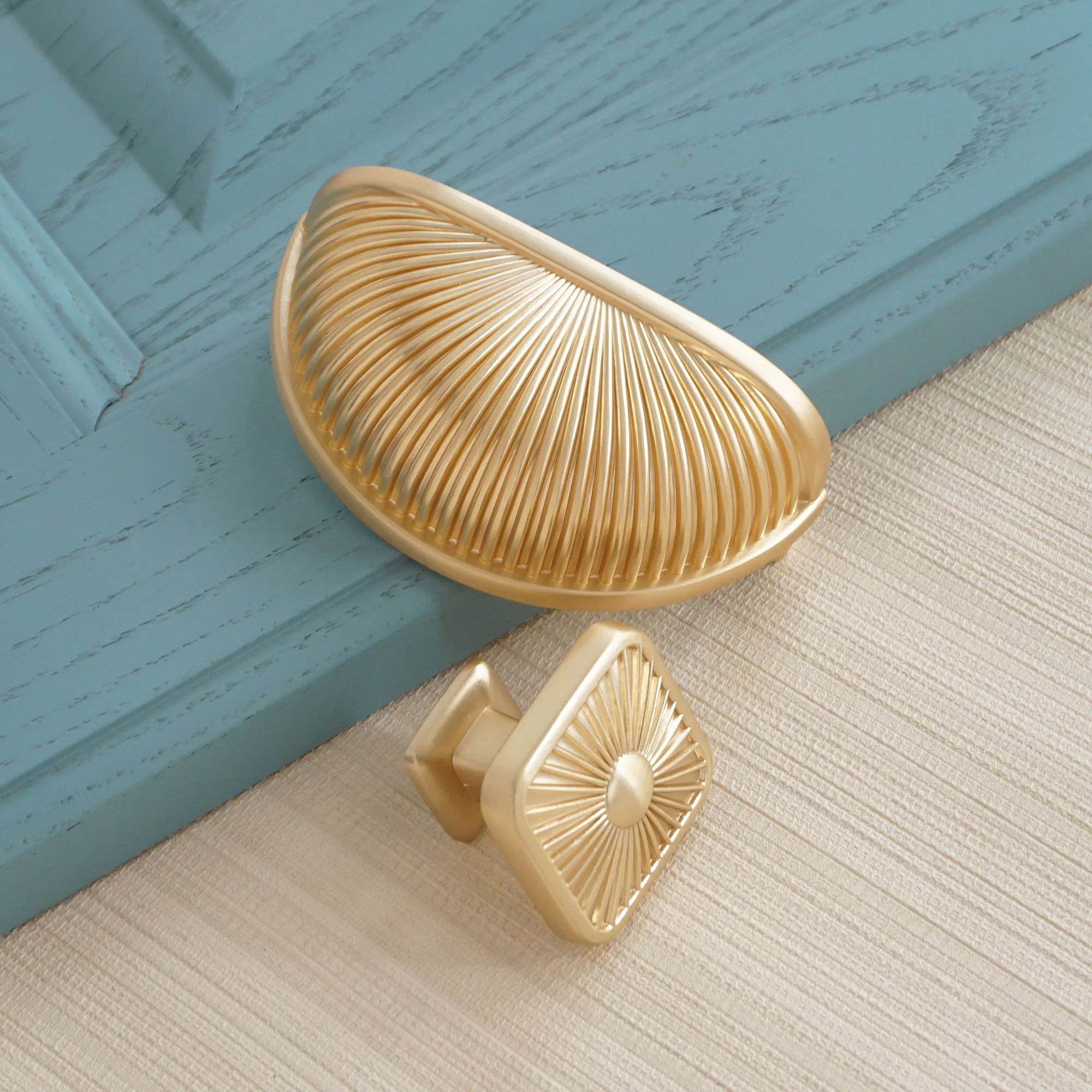 3 &quotлатунный квадратный ящик ручка для двери в виде раковины ручки шкафа из