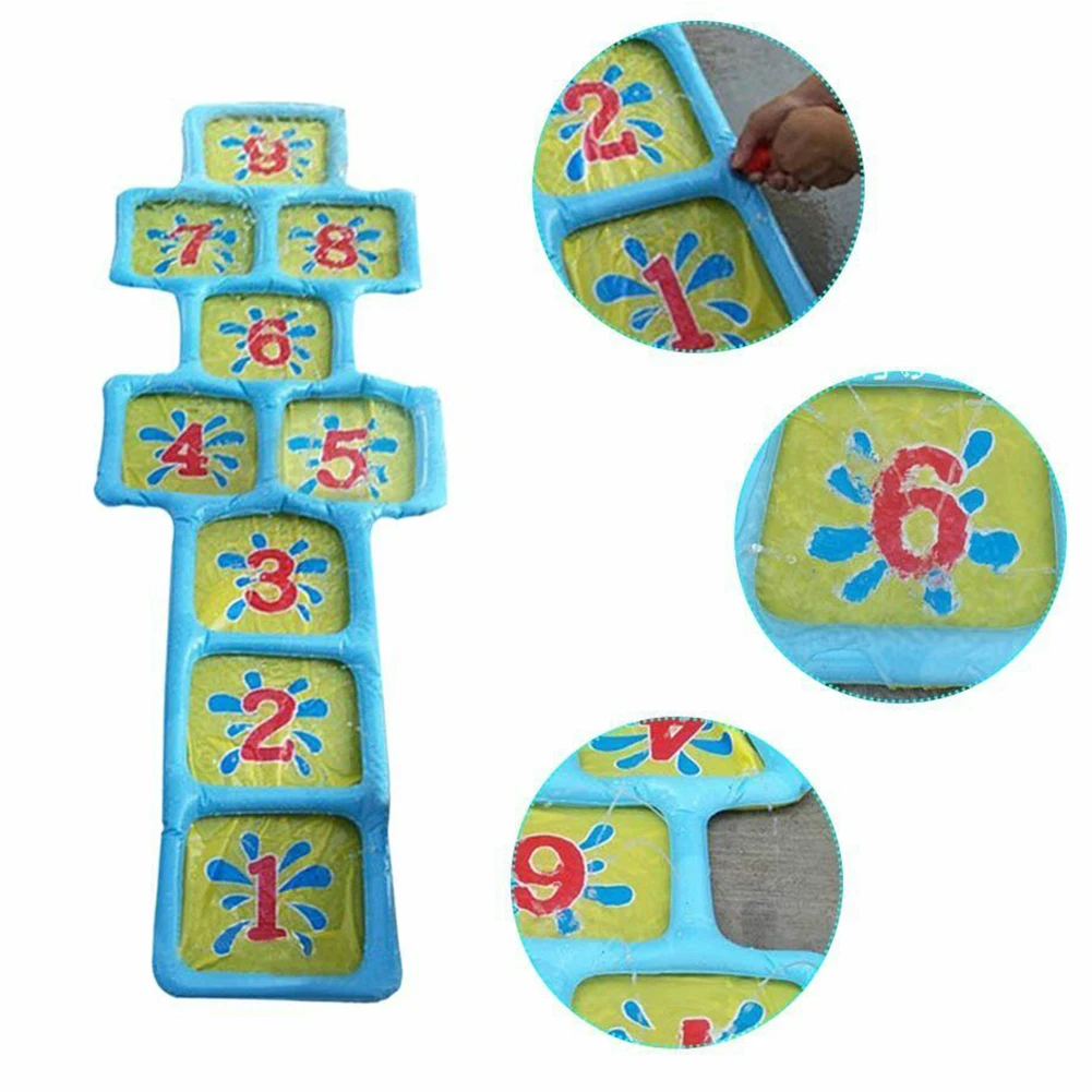 

Jumping Number Sprinkler Lawn Play Mat for Visual Training Kids Outdoor Toy Water Spray Cushion Inflatable Game Mat Air Mattress