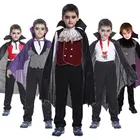 Umorden Карнавальная вечеринка Хэллоуин Дети счет Дракула готический костюм вампира фантазия принц вампир косплей для мальчиков