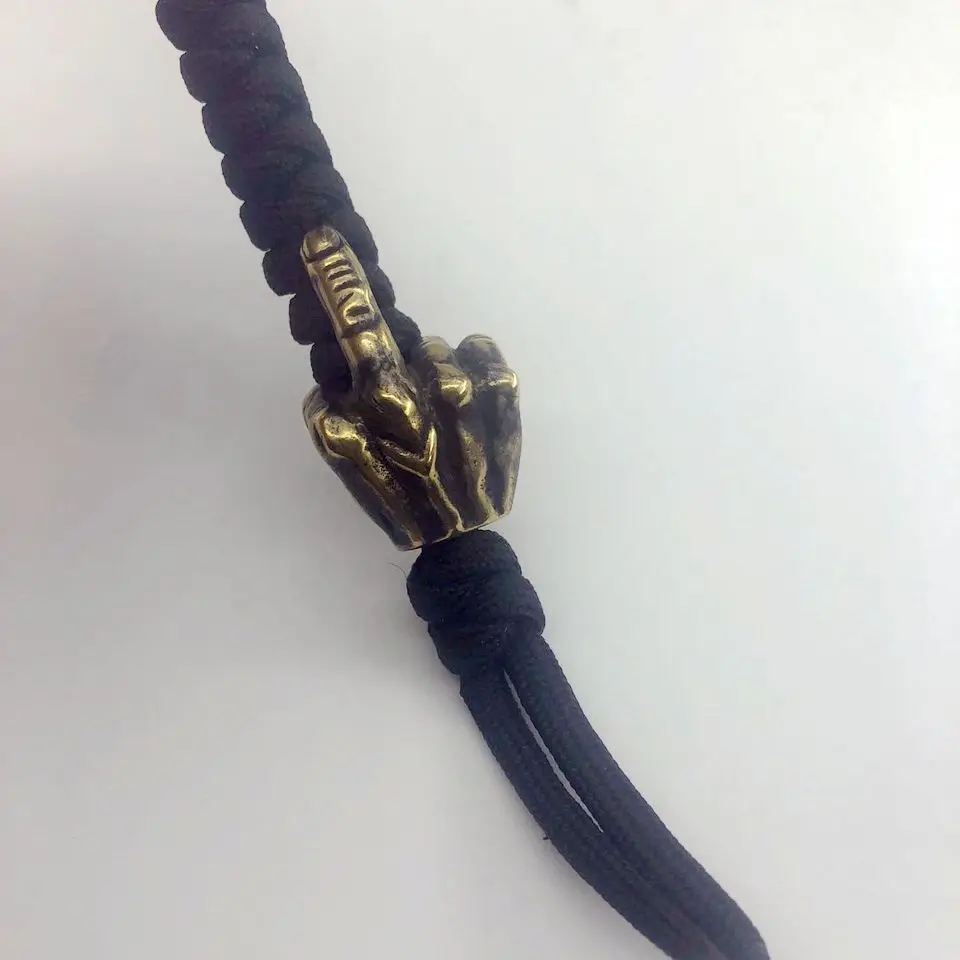 EDC инструменты латунный нож латунные пальцевые бусы на шнурок Паракорд