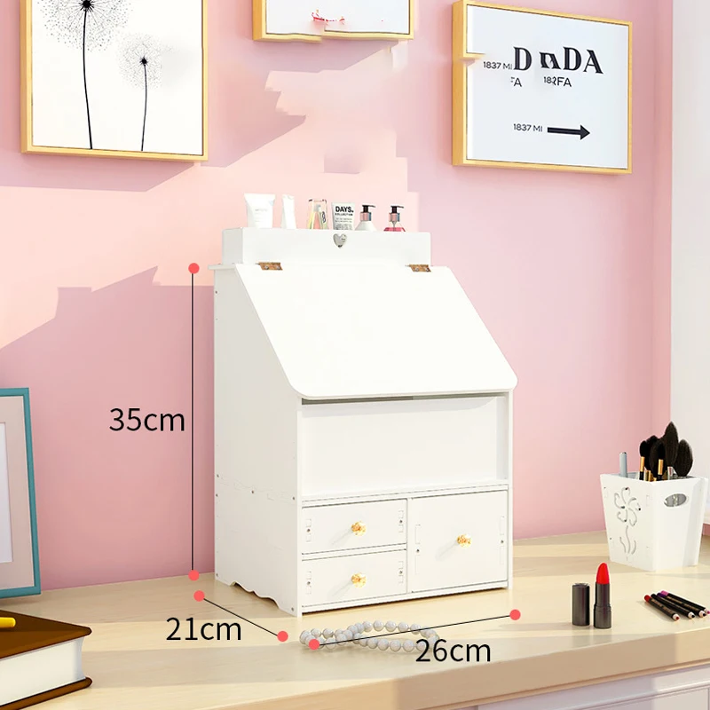 Косметики Витринного шкафа ящика Макияж Организатор большой емкости для