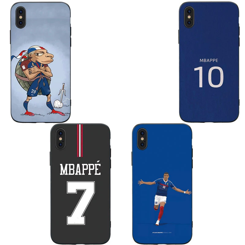 RKQ Футбольная звезда Mbappe Джерси Мягкий силиконовый чехол для телефона для iPhone 5S, SE 6 6S 7 8 Plus X XS XR 11 Pro Max TPU чехол