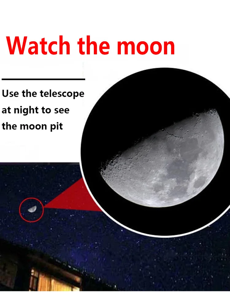 

30000M High Powerful Binoculars Professional Telescope Long Range HD Smart Phone Optical Glass Low Light Night Vision Camping