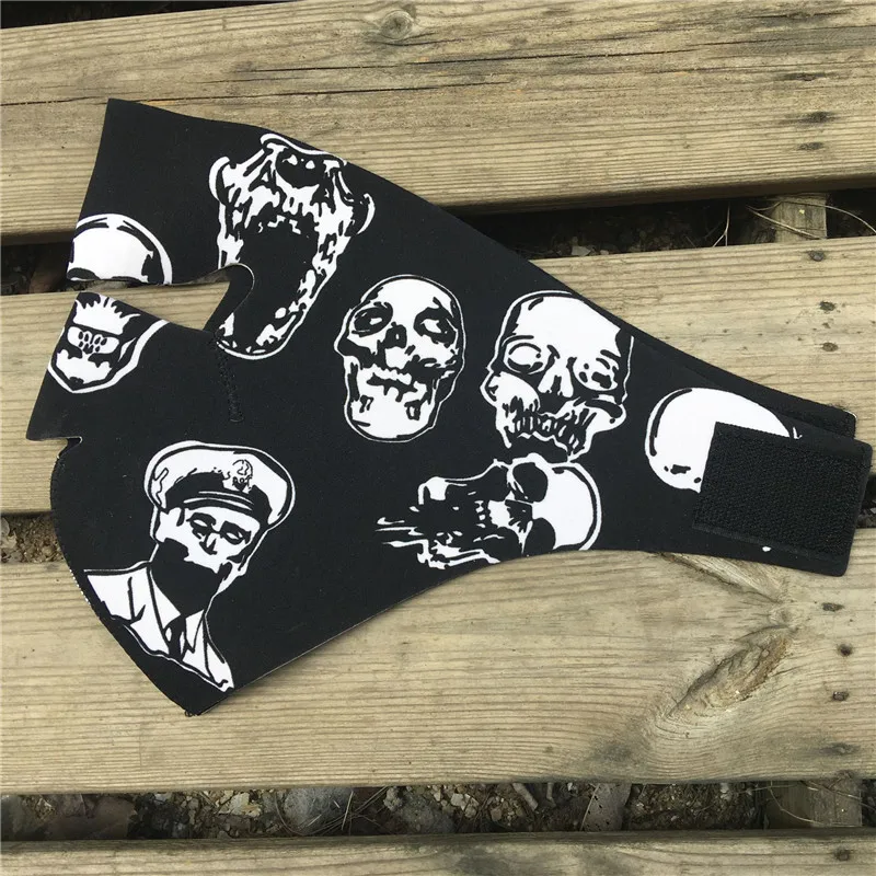 Неопреновая мотоциклетная маска для лица Ветрозащитная велоспорта теплая