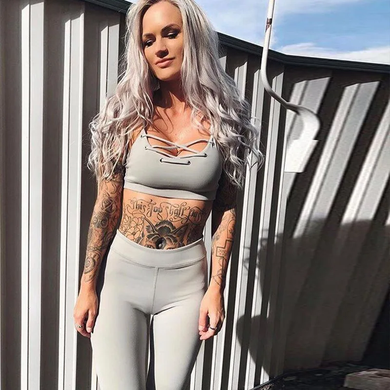 Kaminsky Женский комплект из двух предметов Летние черные однотонные леггинсы