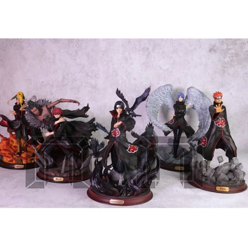 

13" Anime Statue Akatsuki Bust Uchiha Itachi Full-Length Portrait Original Version GK Action Figure Toy BOX 33CM X2332