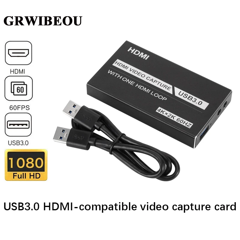 Карта видеозахвата 1080p USB HDMI 4K 60 Гц | Компьютеры и - Цена: 1505.61