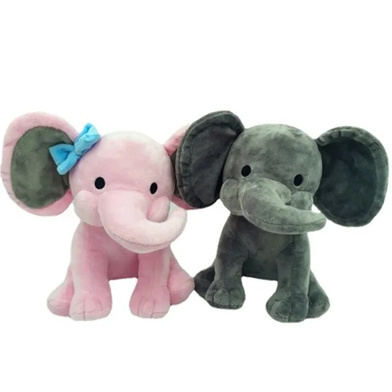 

25cm cute Elephant Plush Toy Baby appease elephant doll children sleep with doll for birthday gift
