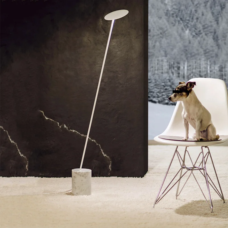 

Postmodern contracted sitting room marble floor lamp Nordic study of sofa bed bedroom floor lamp
