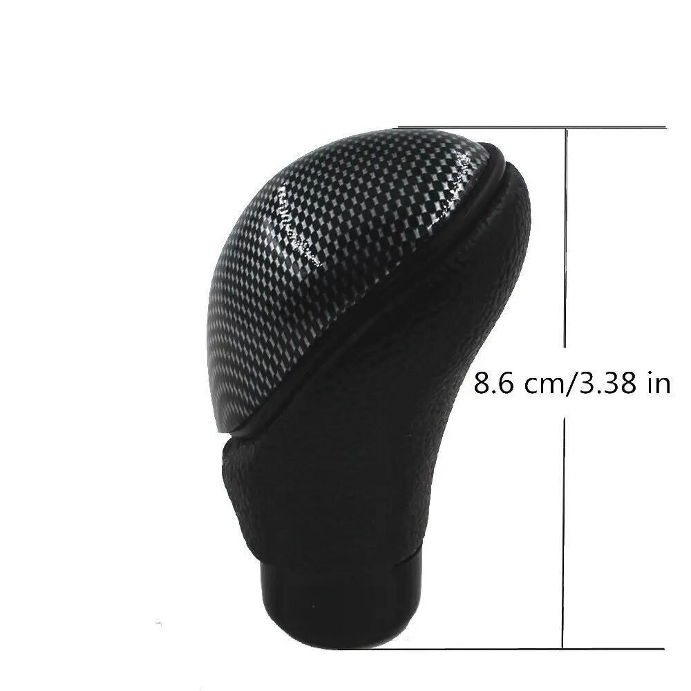 Универсальная черная кожаная гоночная Спортивная ручка переключения передач