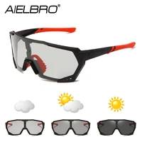 aielbro bicycle mens sunglasses photochromic cycling sunglasses polarized cycling eyewear uv400 sunglasses for men