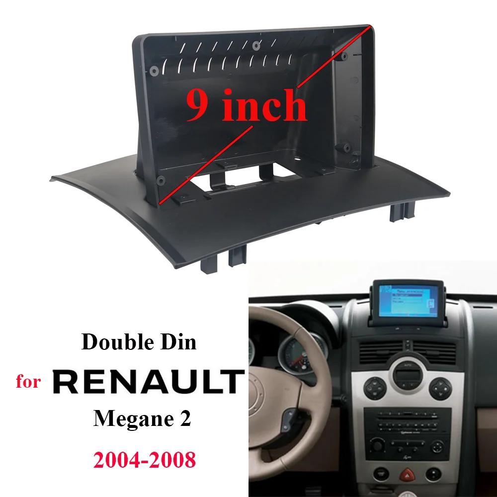 Автомагнитола с 9 дюймовой рамкой для RENAULT Megane2 2004 2005 2006 2007 2008 | Автомобили и