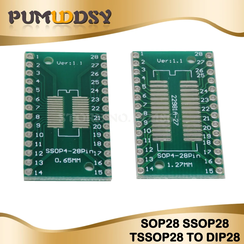 5 шт. TSSOP28 SSOP28 SOP28 to DIP28 плата для переноса DIP Pin шаг адаптер|Интегральные схемы| |