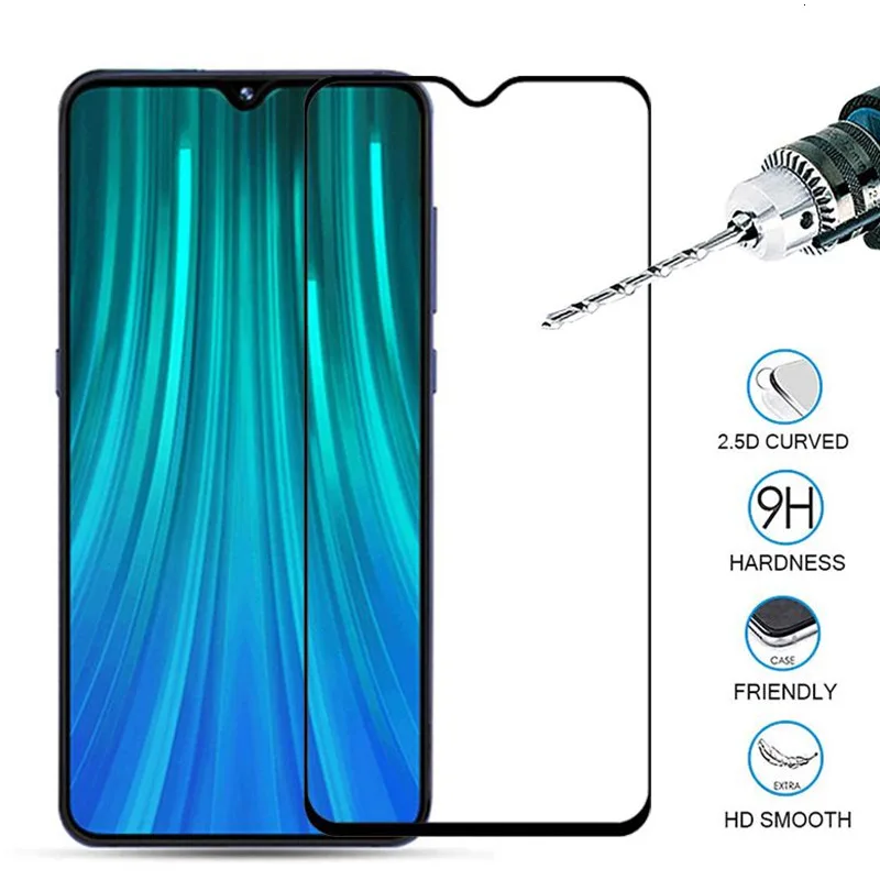 Закаленное стекло 5D для Xiaomi Redmi Note 8 Pro Защитное экрана Защитная пленка Xiomi Go 6A 7A 8A